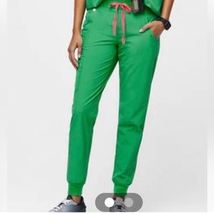 NEW with tags! Figs scrub- Safety Green Zamora high waisted jogger